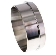 Sanitärfitting (Molkerei) 121mm Konus x 114,3mm Schweißende Edelstahl