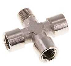 Cross Fitting R1/4'' Male - G1/4'' Female Nickel plated Brass 16 bar (224.8 psi)