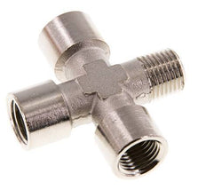 Cross Fitting R1/4'' Male - G1/4'' Female Nickel plated Brass 16 bar (224.8 psi)