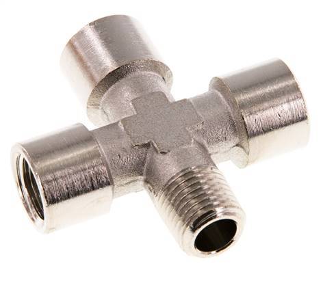 Cross Fitting R1/4'' Male - G1/4'' Female Nickel plated Brass 16 bar (224.8 psi)