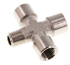 Cross Fitting R1/4'' Male - G1/4'' Female Nickel plated Brass 16 bar (224.8 psi)
