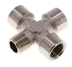 Cross Fitting R3/8'' Male - G3/8'' Female Nickel plated Brass 16 bar (224.8 psi)