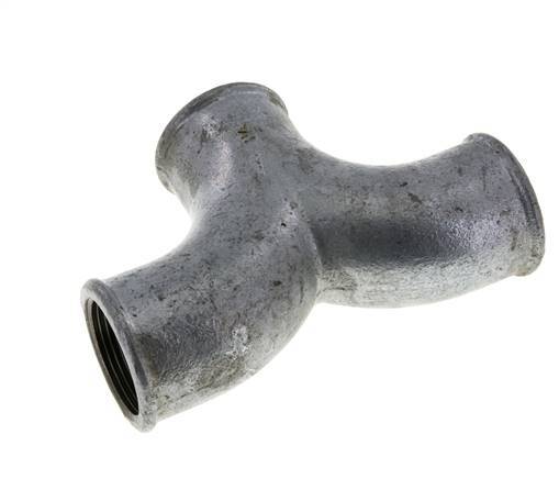 T-Stück Rp1 1/4'' Innengewinde Temperguss 25bar (351.25psi)