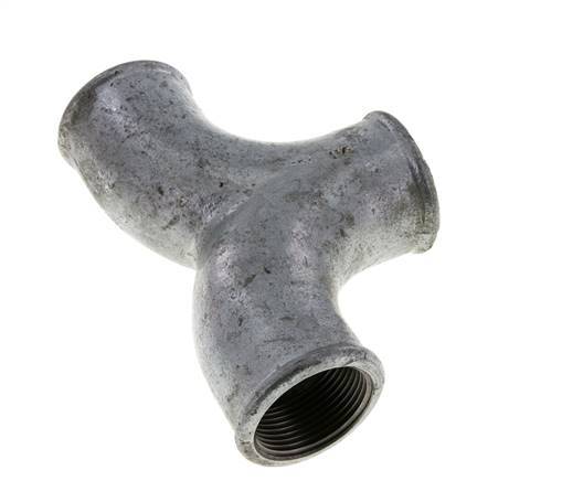T-Stück Rp1 1/4'' Innengewinde Temperguss 25bar (351.25psi)
