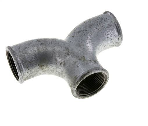 T-Stück Rp1 1/4'' Innengewinde Temperguss 25bar (351.25psi)