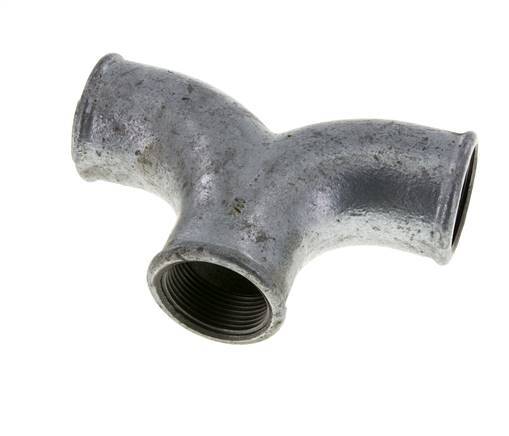 T-Stück Rp1 1/4'' Innengewinde Temperguss 25bar (351.25psi)