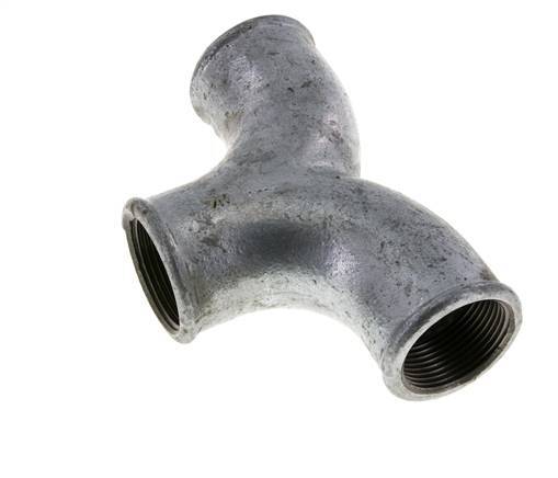 T-Stück Rp1 1/4'' Innengewinde Temperguss 25bar (351.25psi)