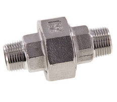 Gerade Verschraubung R3/8'' Edelstahl Flachdichtung PTFE 16bar (224.8psi)