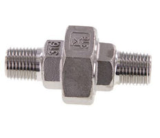 Gerade Verschraubung R1/4'' Edelstahl Flachdichtung PTFE 16bar (224.8psi)