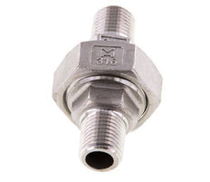 Gerade Verschraubung R1/4'' Edelstahl Flachdichtung PTFE 16bar (224.8psi)