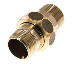 Gerade Verschraubung R1'' Messing Flachdichtung Centellen 16bar (224.8psi)