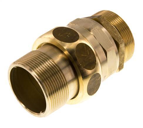 Gerade Verschraubung R2'' Messing Flachdichtung Centellen 16bar (224.8psi)