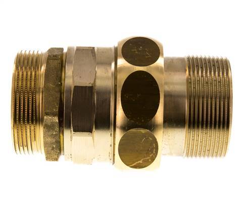 Gerade Verschraubung R2'' Messing Flachdichtung Centellen 16bar (224.8psi)
