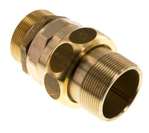 Gerade Verschraubung R2'' Messing Flachdichtung Centellen 16bar (224.8psi)
