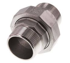 Gerade Verschraubung R1 1/2'' Edelstahl Flachdichtung PTFE 16bar (224.8psi)