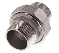 Gerade Verschraubung R1 1/2'' Edelstahl Flachdichtung PTFE 16bar (224.8psi)