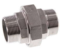 Gerade Verschraubung R1 1/2'' Edelstahl Flachdichtung PTFE 16bar (224.8psi)