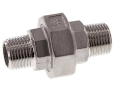 Gerade Verschraubung R1/2'' Edelstahl Flachdichtung PTFE 16bar (224.8psi)