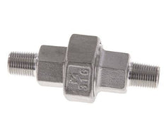 Gerade Verschraubung R1/8'' Edelstahl Flachdichtung PTFE 16bar (224.8psi)