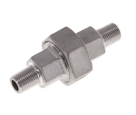 Gerade Verschraubung R1/8'' Edelstahl Flachdichtung PTFE 16bar (224.8psi)