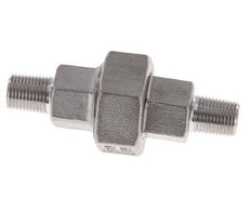 Gerade Verschraubung R1/8'' Edelstahl Flachdichtung PTFE 16bar (224.8psi)