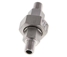 Gerade Verschraubung R1/8'' Edelstahl Flachdichtung PTFE 16bar (224.8psi)