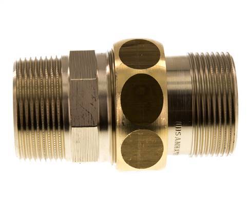Gerade Verschraubung R1 1/2'' Messing Flachdichtung Centellen 16bar (224.8psi)