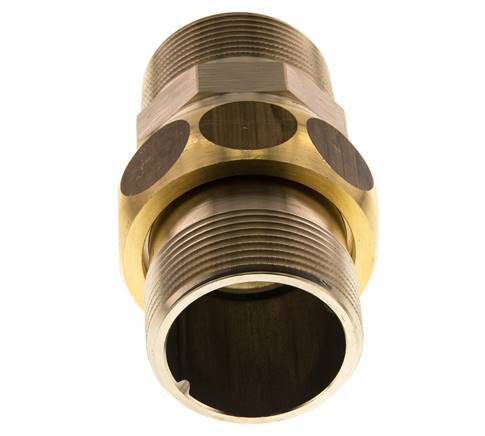 Gerade Verschraubung R1 1/2'' Messing Flachdichtung Centellen 16bar (224.8psi)