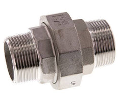 Gerade Verschraubung R1 1/4'' Edelstahl Flachdichtung PTFE 16bar (224.8psi)