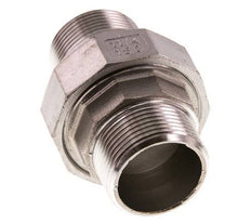 Gerade Verschraubung R1 1/4'' Edelstahl Flachdichtung PTFE 16bar (224.8psi)