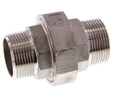 Gerade Verschraubung R1 1/4'' Edelstahl Flachdichtung PTFE 16bar (224.8psi)