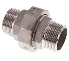 Gerade Verschraubung R1 1/4'' Edelstahl Flachdichtung PTFE 16bar (224.8psi)