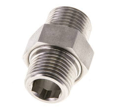 Doppelnippel R1/2'' trennbar Edelstahl Flachdichtung PTFE 40bar (562.0psi)