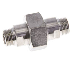 Doppelnippel R3/8'' trennbar Edelstahl Flachdichtung PTFE 40bar (562.0psi)