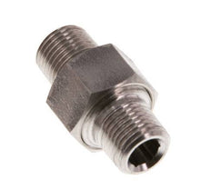 Doppelnippel R1/8'' Teilbare konische Dichtung aus Edelstahl 40bar (562.0psi)