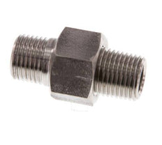 Doppelnippel R1/8'' Teilbare konische Dichtung aus Edelstahl 40bar (562.0psi)