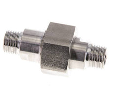 Doppelnippel R1/4'' trennbar Edelstahl Flachdichtung PTFE 40bar (562.0psi)