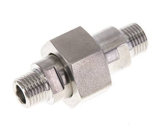 Doppelnippel R1/4'' trennbar Edelstahl Flachdichtung PTFE 40bar (562.0psi)