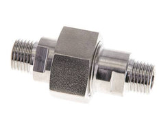Doppelnippel R1/4'' trennbar Edelstahl Flachdichtung PTFE 40bar (562.0psi)