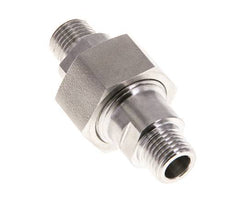Doppelnippel R1/4'' trennbar Edelstahl Flachdichtung PTFE 40bar (562.0psi)