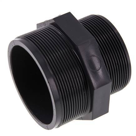 Reduzier-Doppelnippel G2 1/2'' x G3'' PVC-U 16bar (224,8psi) EN 1452-3