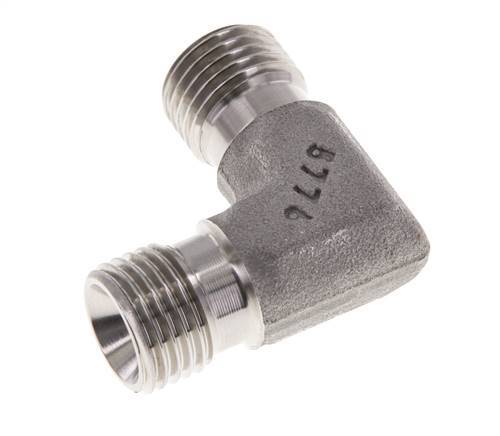 90 Grad abgewinkeltes Fitting G1/4'' Hochdruck-Edelstahl 60° Konus 350bar (4917.5psi) Hydraulisch