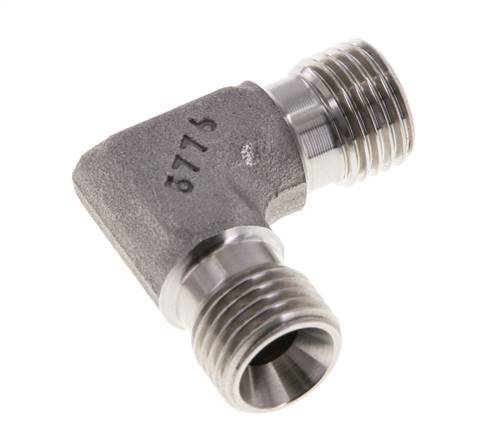 90 Grad abgewinkeltes Fitting G1/4'' Hochdruck-Edelstahl 60° Konus 350bar (4917.5psi) Hydraulisch