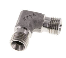 90 Grad abgewinkeltes Fitting G1/4'' Hochdruck-Edelstahl 60° Konus 350bar (4917.5psi) Hydraulisch