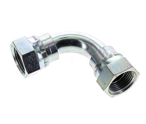 90 Grad Winkelverschraubung G3/4'' Innengewinde Hochdruck Stahl 60° Konus 175bar (2458.75psi) Hydraulisch
