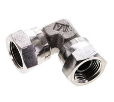 90 Grad abgewinkelte Verschraubung G3/8'' Innengewinde Hochdruck Edelstahl 60° Konus 425bar (5971.25psi) Hydraulik