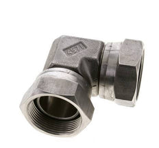 90deg Angled Fitting G1 1/2'' Female High Pressure Stainless Steel 60° Cone 125bar (1756.25psi) Hydraulic