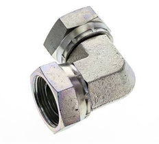 90 Grad Winkelverschraubung G1 1/4'' Innengewinde Hochdruck Stahl 60° Konus 150bar (2107.5psi) Hydraulisch