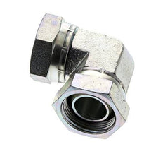 90 Grad Winkelverschraubung G1 1/4'' Innengewinde Hochdruck Stahl 60° Konus 150bar (2107.5psi) Hydraulisch