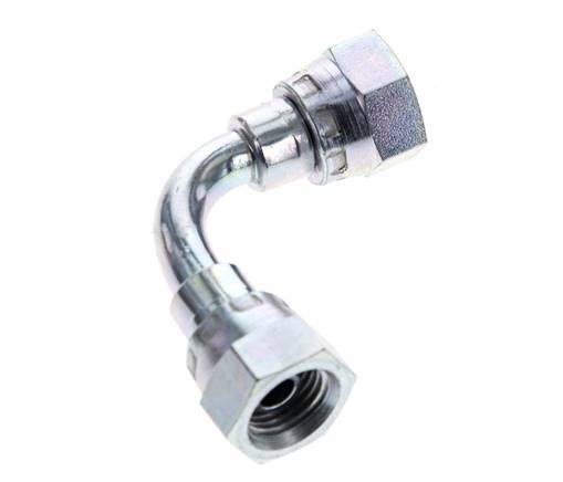 90 Grad abgewinkeltes Anschlussstück G1/4'' Innengewinde Hochdruck Stahl 60° Konus 575bar (8078.75psi) Hydraulisch